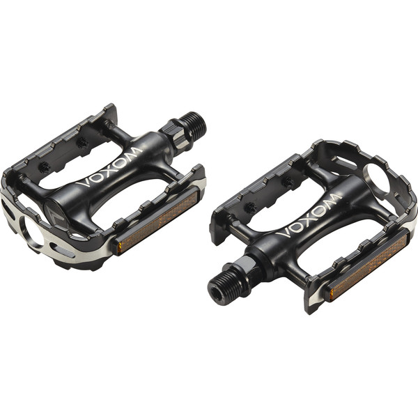 Voxom Voxom Touring Pedale Pe21,schwarz, Aluminium-Körper,,Boron-Achse, Gleitlager