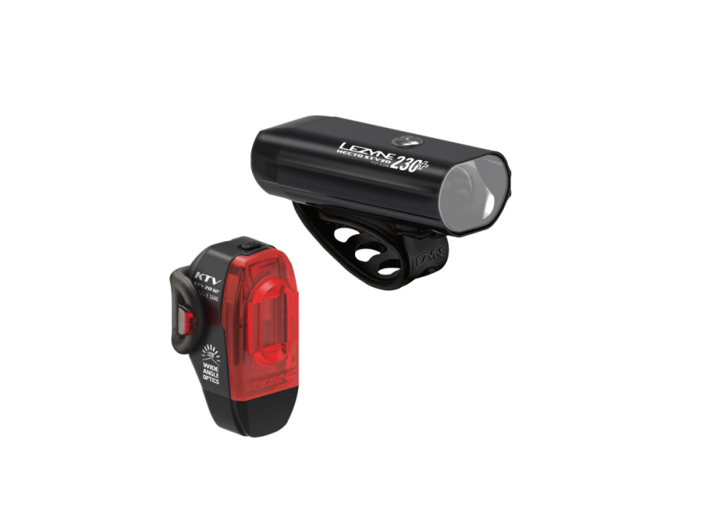 Lezyne Beleuchtungsset Hecto 230+ /,KTV StVZO,schwarz