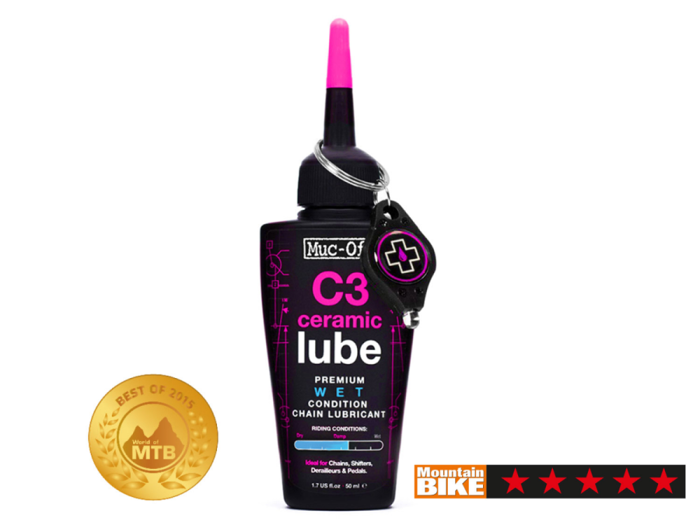 Muc Off C3 Wet Ceramic Lube 50ml, pink