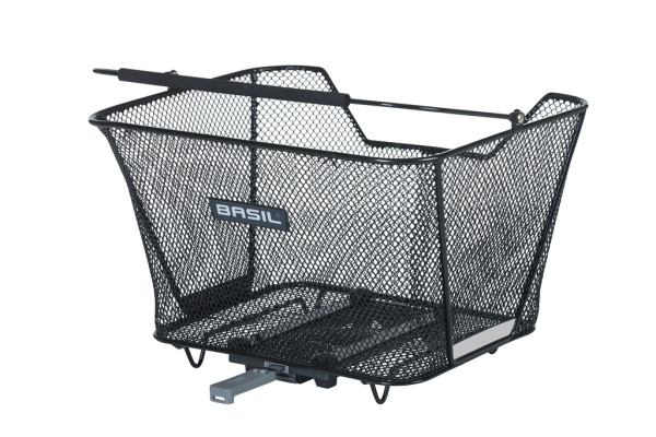 Basil Hinterradkorb Lesto MIK 32 x 41,5 x 27cm, schwarz, engmaschig