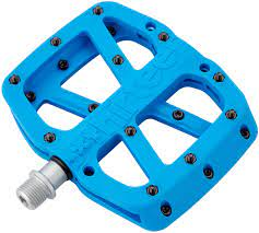e*Thirteen Base Flat Pedal, 22 Pins, blue