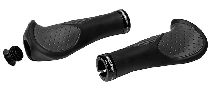 Humpert MTB-ATB-Griffe Ergotec  Frisco 2 Silikon, 140/140mm per Paar sz/gr.