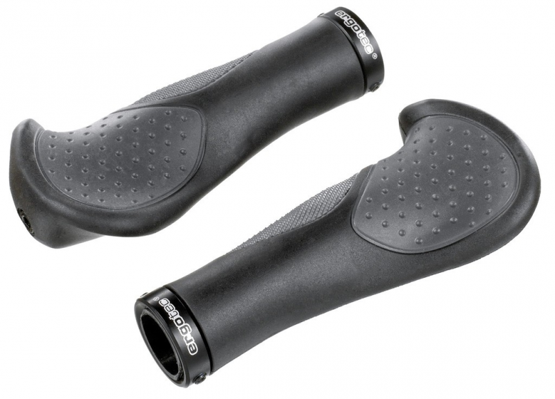 Humpert MTB-ATB-Griffe Ergotec  Frisco 2 Kraton/Alu, 140/140mm per Paar sz/gr.